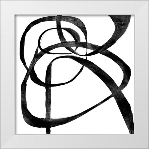 Goss 3 White Modern Wood Framed Art Print by Haynes, Smith
