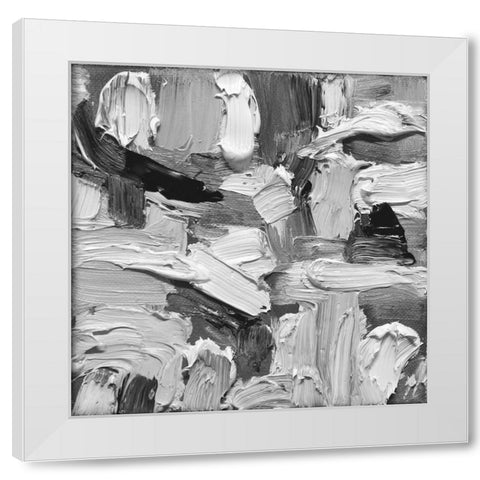Abstract Wonder 1 White Modern Wood Framed Art Print by Lewis, Sharalee