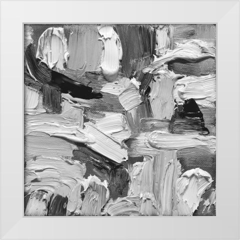 Abstract Wonder 1 White Modern Wood Framed Art Print by Lewis, Sharalee