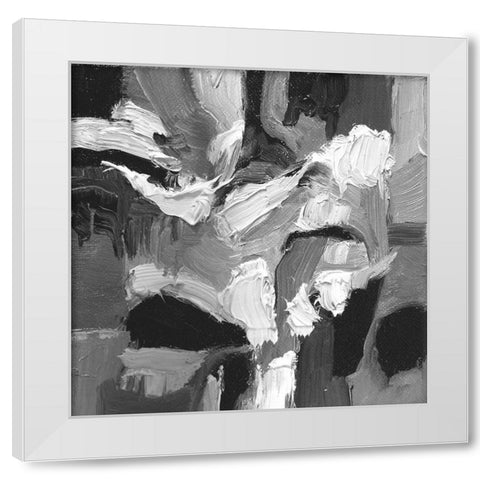 Abstract Wonder 2 White Modern Wood Framed Art Print by Lewis, Sharalee