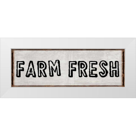 Fresh Produce White Modern Wood Framed Art Print by Lewis, Sheldon