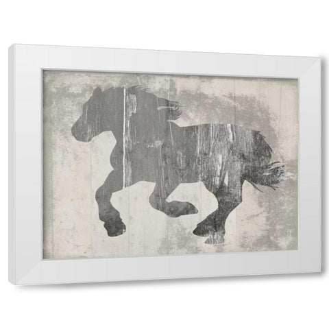 Steady On White Modern Wood Framed Art Print by Lewis, Sheldon