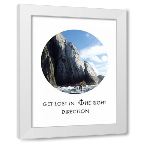 Right Direction White Modern Wood Framed Art Print by Lewis, Sheldon