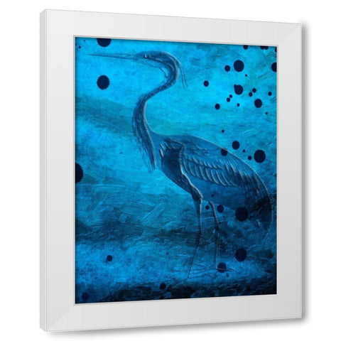 Indigo Pride And Joy White Modern Wood Framed Art Print by Lewis, Sheldon