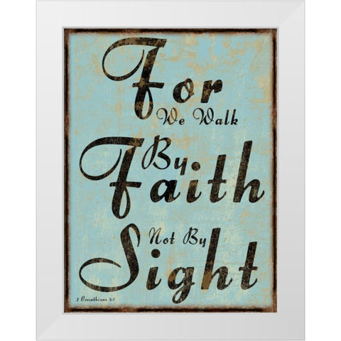 2 Corinthians 5-7 White Modern Wood Framed Art Print by Lewis, Sheldon