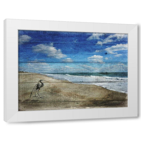 Coastal 1 White Modern Wood Framed Art Print by Lewis, Sheldon