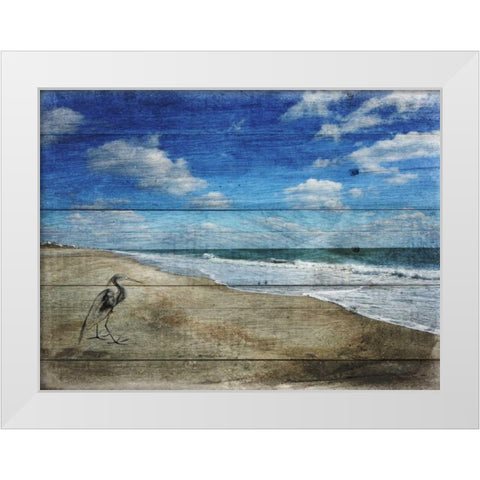 Coastal 1 White Modern Wood Framed Art Print by Lewis, Sheldon