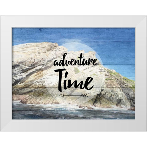 Adventure Time White Modern Wood Framed Art Print by Lewis, Sheldon
