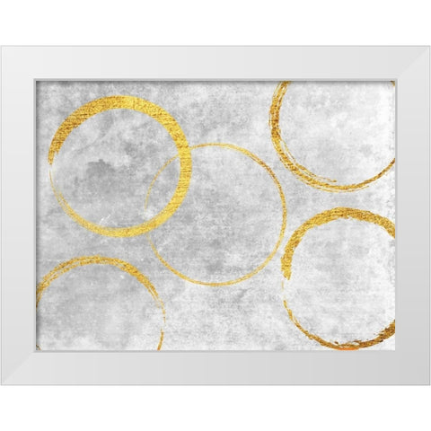 In The Loop White Modern Wood Framed Art Print by Lewis, Sheldon