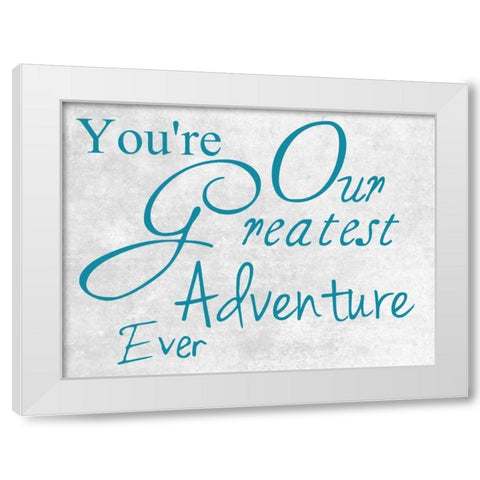 Greatest Adventure White Modern Wood Framed Art Print by Lewis, Sheldon