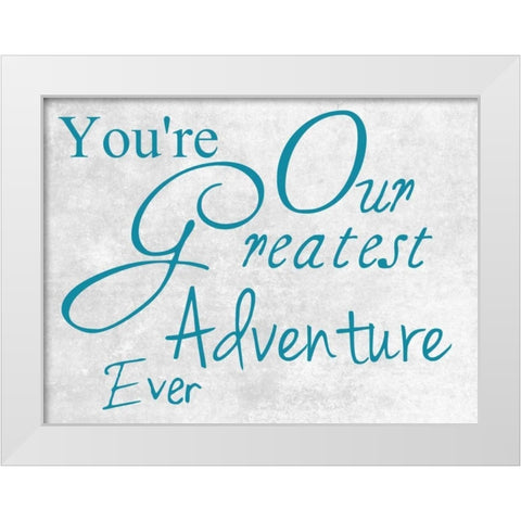 Greatest Adventure White Modern Wood Framed Art Print by Lewis, Sheldon