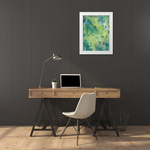 Deep In TheTropic White Modern Wood Framed Art Print by Lewis, Sheldon
