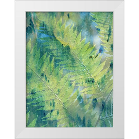 Deep In TheTropic White Modern Wood Framed Art Print by Lewis, Sheldon