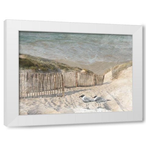 Grenville Bay 1 White Modern Wood Framed Art Print by Lewis, Sheldon