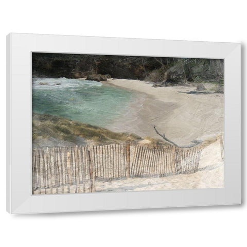 Grenville Bay 2 White Modern Wood Framed Art Print by Lewis, Sheldon