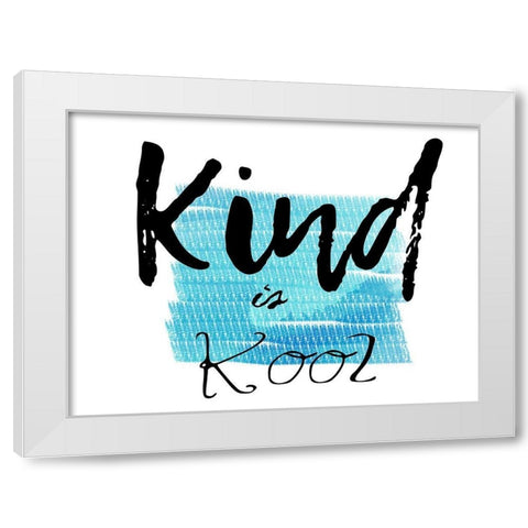 Kool White Modern Wood Framed Art Print by Lewis, Sheldon