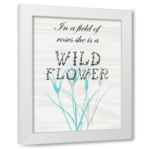 Unique White Modern Wood Framed Art Print by Lewis, Sheldon