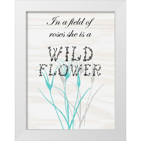Unique White Modern Wood Framed Art Print by Lewis, Sheldon