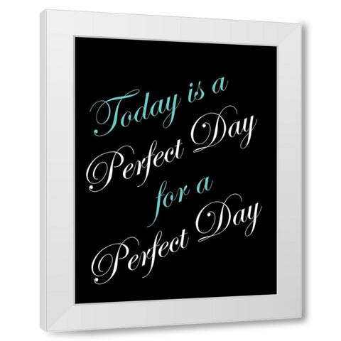 Perfect Day White Modern Wood Framed Art Print by Lewis, Sheldon