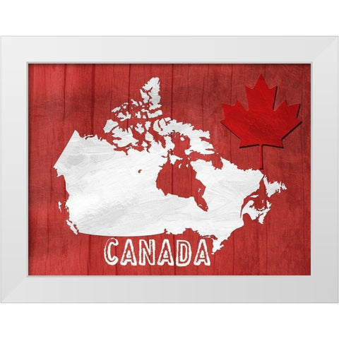 Up North White Modern Wood Framed Art Print by Lewis, Sheldon