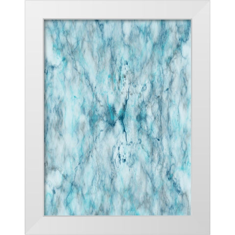 Smoking Marble White Modern Wood Framed Art Print by Lewis, Sheldon