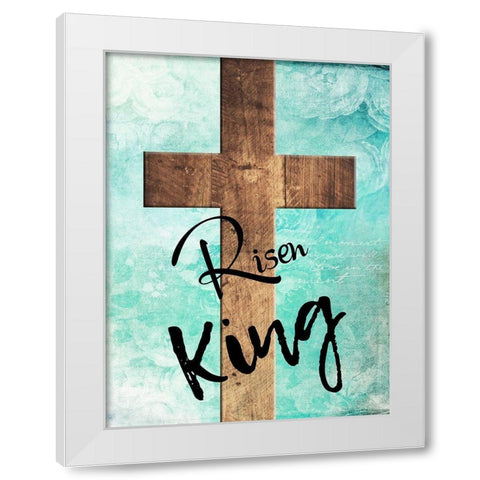 Risen King White Modern Wood Framed Art Print by Lewis, Sheldon