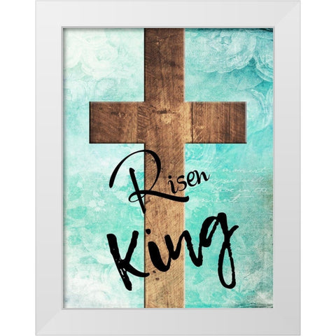Risen King White Modern Wood Framed Art Print by Lewis, Sheldon