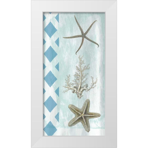 Tranquility White Modern Wood Framed Art Print by Lewis, Sheldon