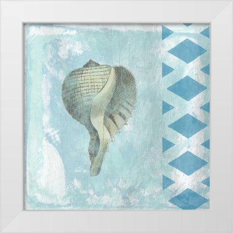 Tranquility 1 White Modern Wood Framed Art Print by Lewis, Sheldon