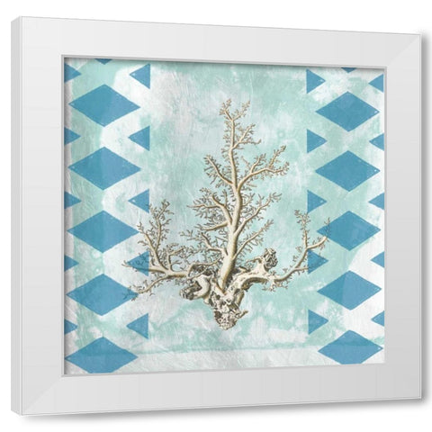 Tranquility 3 White Modern Wood Framed Art Print by Lewis, Sheldon