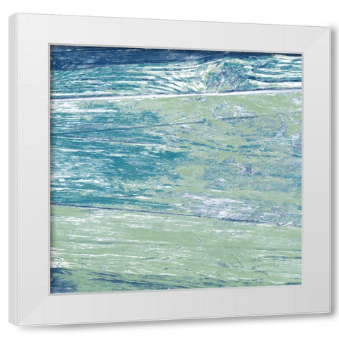 Caribbean Sea White Modern Wood Framed Art Print by Lewis, Sheldon