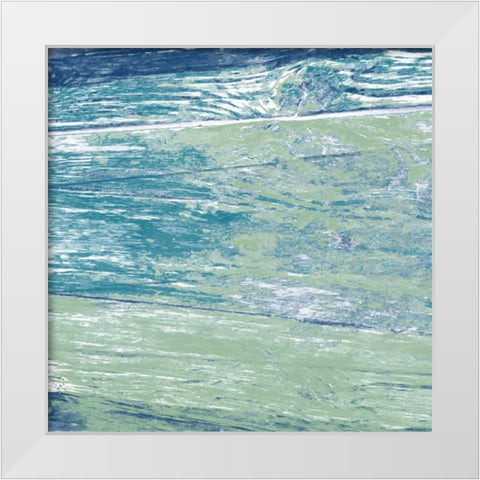 Caribbean Sea White Modern Wood Framed Art Print by Lewis, Sheldon