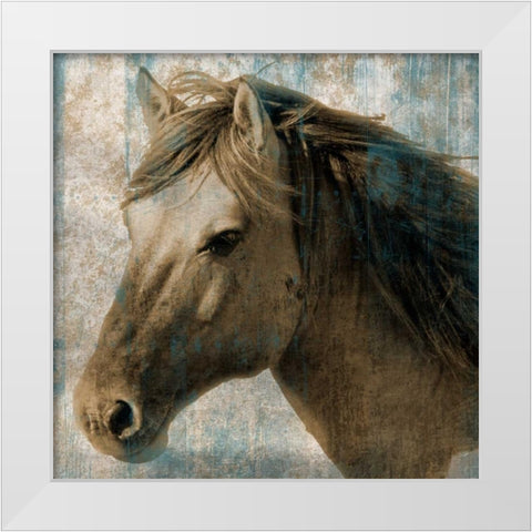 Spirit White Modern Wood Framed Art Print by Lewis, Sheldon