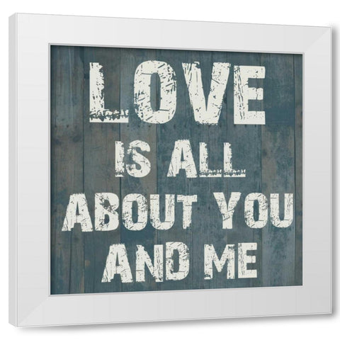 Pure Love 2 White Modern Wood Framed Art Print by Lewis, Sheldon