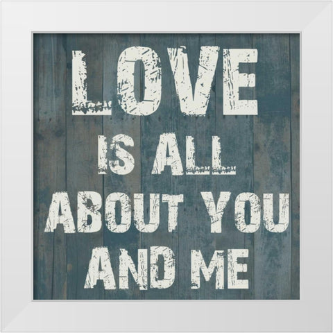 Pure Love 2 White Modern Wood Framed Art Print by Lewis, Sheldon