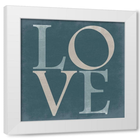 Pure Love White Modern Wood Framed Art Print by Lewis, Sheldon
