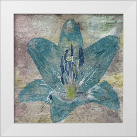 Vibrany Lily 2 White Modern Wood Framed Art Print by Lewis, Sheldon