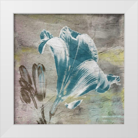 Vibrany Lily 3 White Modern Wood Framed Art Print by Lewis, Sheldon