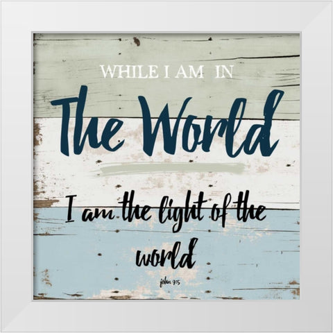 Religious Wood 1 White Modern Wood Framed Art Print by Lewis, Sheldon