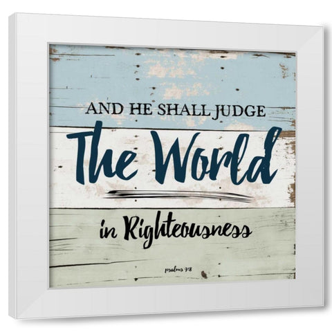 Religious On Wood 1 White Modern Wood Framed Art Print by Lewis, Sheldon