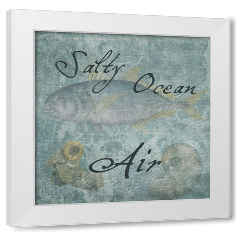 Ocean Air White Modern Wood Framed Art Print by Lewis, Sheldon