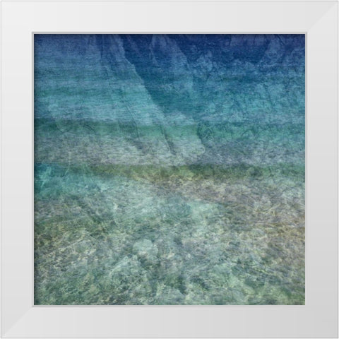 Clear Water White Modern Wood Framed Art Print by Lewis, Sheldon