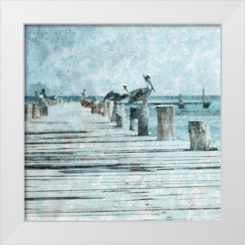 Coastal Pride 2 White Modern Wood Framed Art Print by Lewis, Sheldon
