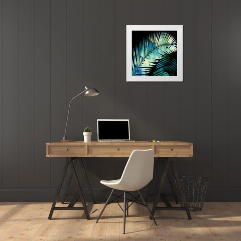 Watercolor Burst 2 White Modern Wood Framed Art Print by Lewis, Sheldon