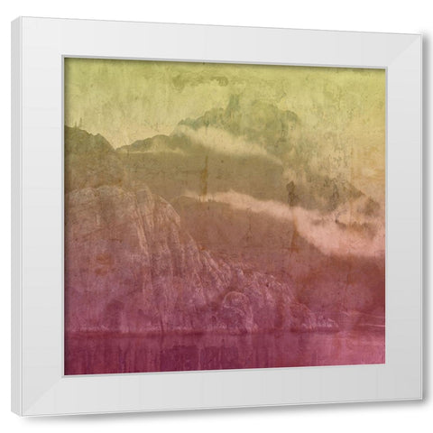 Mountain Lights A White Modern Wood Framed Art Print by Lewis, Sheldon