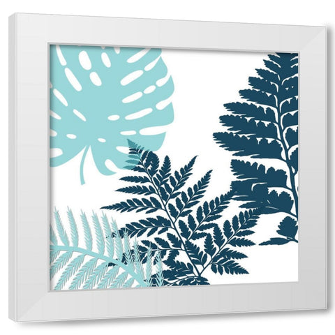 Tropical Color Bloom White Modern Wood Framed Art Print by Lewis, Sheldon