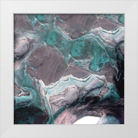 Stoneaged White Modern Wood Framed Art Print by Lewis, Sheldon