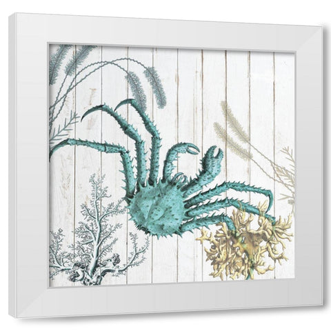 Salt Water Blue 2 White Modern Wood Framed Art Print by Lewis, Sheldon