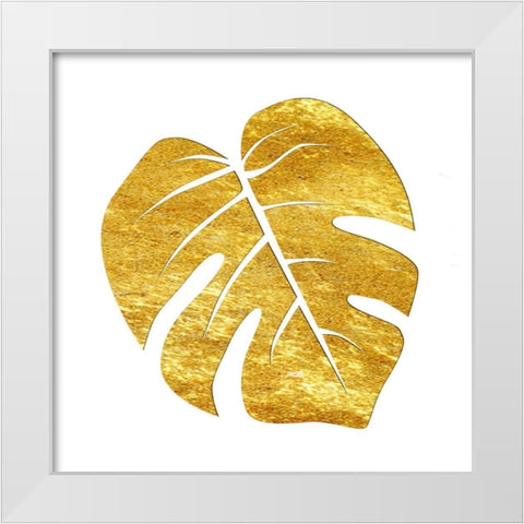 Golden Tropics 4 White Modern Wood Framed Art Print by Lewis, Sheldon