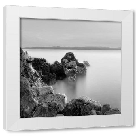 Black Sea 2 White Modern Wood Framed Art Print by Lewis, Sheldon